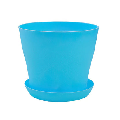 Pot de fleur couleur de bonbon bleu