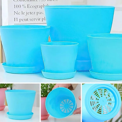Pot de fleur couleur de bonbon de différente forme