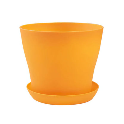 Pot de fleur couleur de bonbon orange