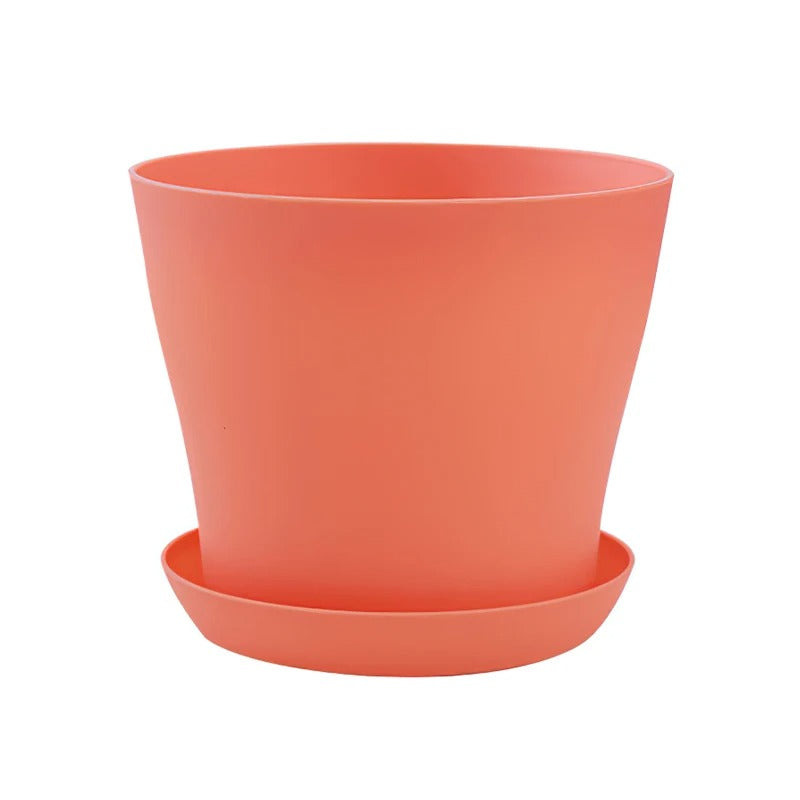 Pot de fleur couleur de bonbon rouge