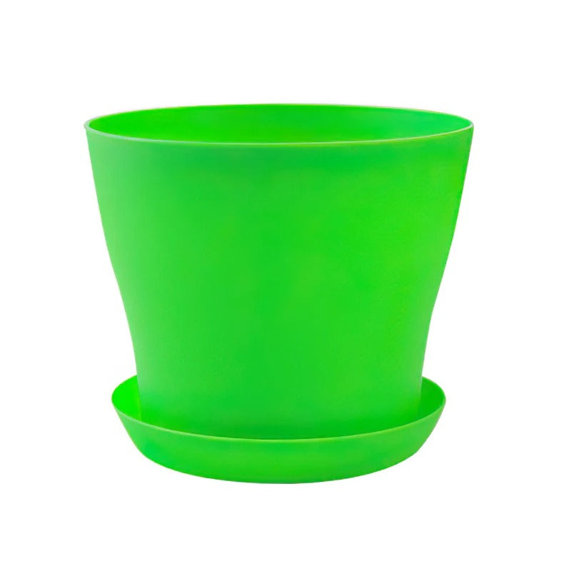 Pot de fleur couleur bonbon vert