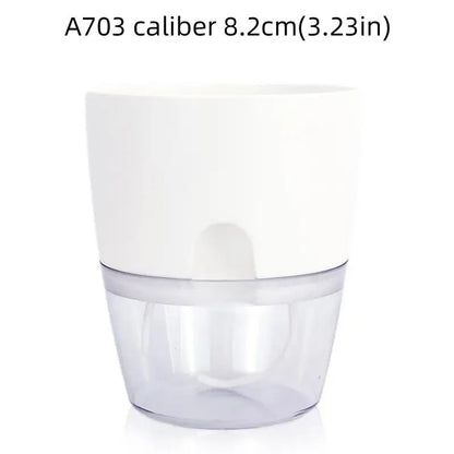 Pots de Plantes Plastique Auto Arrosant A blanc