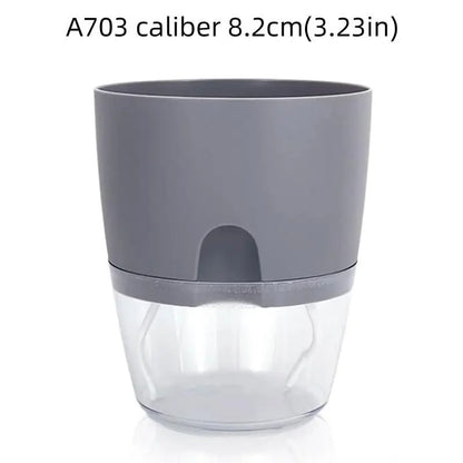 Pots de Plantes Plastique Auto Arrosant AA gris
