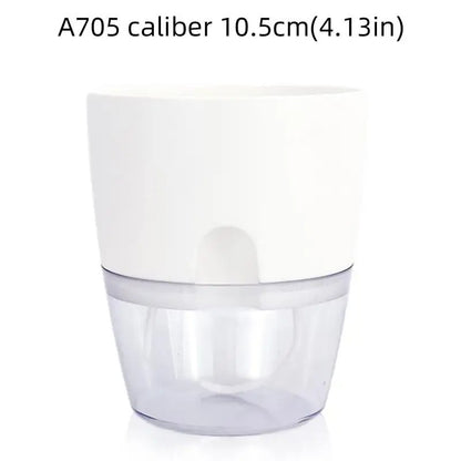 Pots de Plantes Plastique Auto Arrosant B blanc