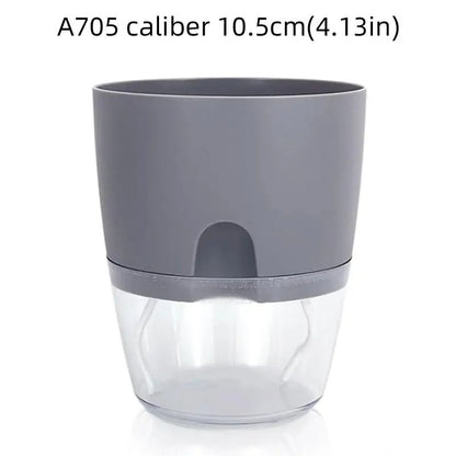 Pots de Plantes Plastique Auto Arrosant BB gris