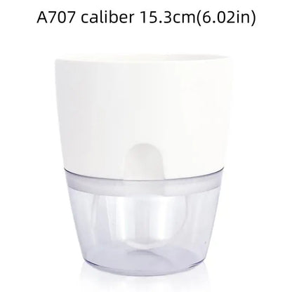 Pots de Plantes Plastique Auto Arrosant C blanc