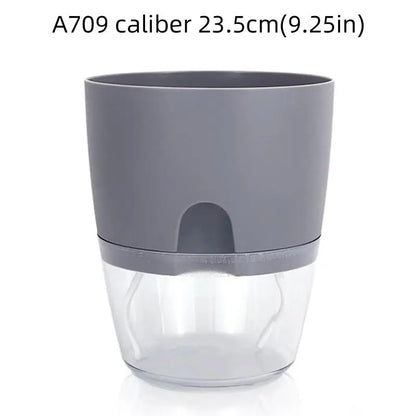 Pots de Plantes Plastique Auto Arrosant DD gris