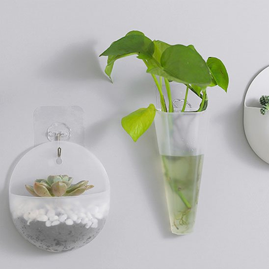 les deux module de Pot de fleur interieur suspendu au mur,