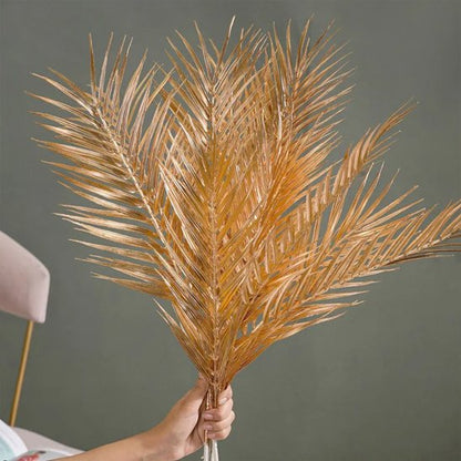 Feuilles de palmier Plante artificielle  dorées