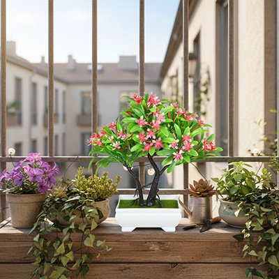 Plante artificielle dehors