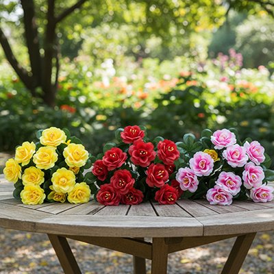 Plante artificielle extérieur  sur une table