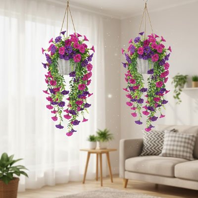 Plante artificielle tombante  suspendue 