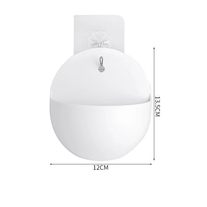 pot de fleur intérieur de forme rond blanc.