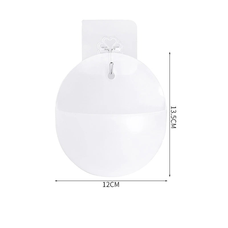 pot de fleur interieurde forme rond transparent.