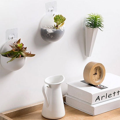Pot de fleur interieur  suspendu au mur, du salon