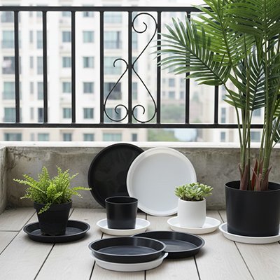 Soucoupe pot de fleur de différente taille