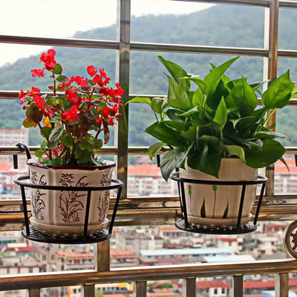Support plante accroche sur une fenêtre