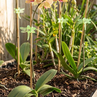 Support plante grimpante en forme de libellule 