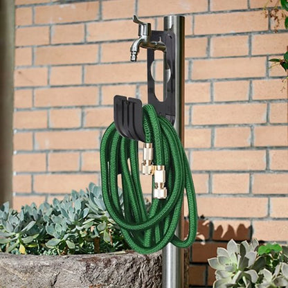 support tuyau arrosage portable accroche un robinet avec un tuyau 
